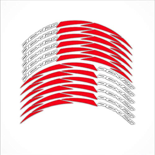 Bumdenuu Nuovi pneumatici Modifica Moto Cerchi Adesivi Riflettenti per HONDA Pcx 125 PCX125 2018 2019 Rosso