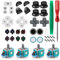 Controller Thumbsticks Ersatzpads Komplettes Set kompatibel mit PS4 enthalten L1 R1 L2 R2 Triggers Federn leitfähige Gummi-Pad Taste Reparatur Ersatzteile
