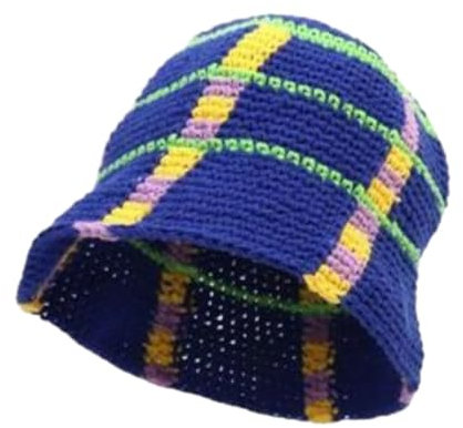 Entwicklt Strickmütze Für Herren, Winter, Handgefertigt, Retro-Kontrastfarbe, Gehäkelt, Gestreift, Fischerhut, Warme Mode, Fischermütze, Strickmütze, Unisex, Einheitsgröße, Blau, 55,59 cm
