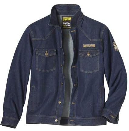 ATLAS FOR MEN - Stilechte Jeansjacke Herren - Herren Jeans Jacke - Denim Jacke Herren - Jeansjacke für Herren - In großen Größen erhältlich