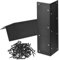 sourcing map 8pcs Raised Garden Bed Corner Brackets for 12''-16'' Bed, Metal Garden Corner Bracket for Furniture Flower Vegetable Planter Garden, Black