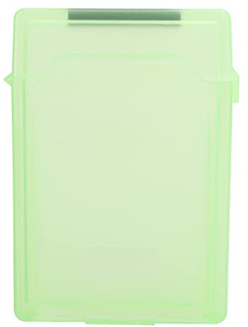 Hard Drive Disk Protective Box, 2.5 in Hard Drive Case SSD USB Storage Anti-Static Drive Protector HDD Storage Box SSD Carrying Case ﻿(Green)