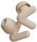 Alpine Silence Tapones de Oídos para Dormir, Viajar y Concentración – Protección Auditiva Reusable y Cómoda – Diseño con Ajuste en V y Puntas Suaves (XS/S/M/L) – Beige