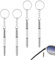 EIHI 4 Stück Mini Brillen Schraubendreher, 4 in 1 Brillen-Reparatur-Set Edelstahl Screwdriver Schlüsselbund Precision Kleines Schraubenzieher für Sonnenbrillen, Schmuck und Uhren Reparatur