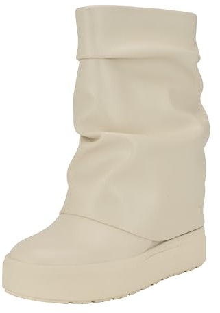 Guess Stivaletti Guinna Donna, Avorio 150, 37.5 EU