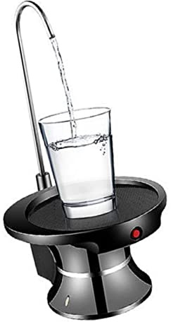Distributeur de Bouteille d'eau électrique, Pompe à Eau Potable à Débit Rapide, Pompe à Eau Automatique à Faible Bruit avec Plateau Porte-gobelet pour la Maison, Le Bureau, Le