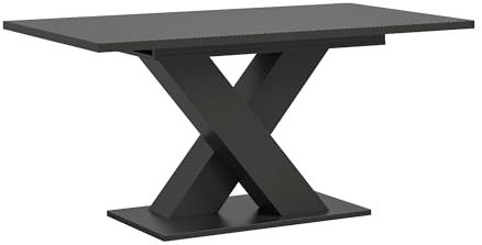 xonox.home Wohnen Motion Esstisch Esszimmer Tisch in grau Nb. X-Gestell in grau Nb. ca.150-190x76x90 cm