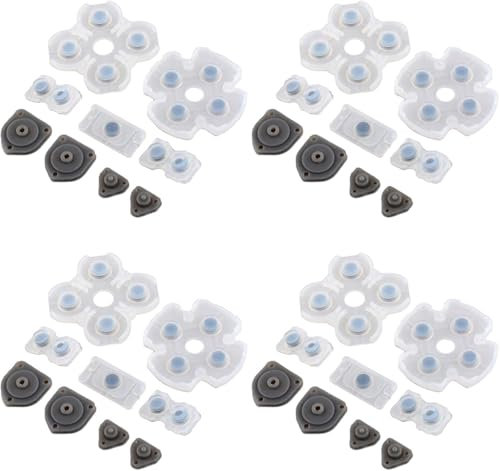 4 Set Silicone Conductive Rubber Pad Keypads Button for PS4 Controller