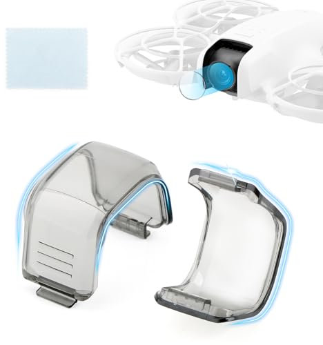 TGHongKy Antipolvere Protettiva Gimbal Camera Copertura per DJI Neo Gimbal Fotocamera Protettiva per DJI Neo + Pellicola Protettiva per Lenti per DJI Neo+ Adesivo Antipolvere + Panno per Occhiali