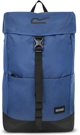 Regatta Rucksack Shilton 25L mit verstellbaren Schultergurten & Rückenteil für Komfort – perfekt für Walking, Wandern, Camping und Trekking, blau, L, Casual