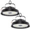 2pcs LED Hallenstrahler 300W 51000lm, Hallenbeleuchtung LED 5000K Kaltweiß, 90° Abstrahlwinkel Industrielampe, Werkstattlampe Wasserfest IP65, UFO Highbay für Keller Garage Industrieanlagen Lager
