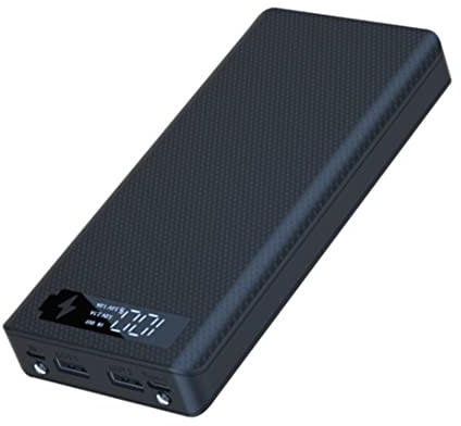 Phyachelo Caja de Cargador de BateríA 8X18650, Soporte para Banco de EnergíA, Carcasa DIY, Caja de Almacenamiento de BateríA Dual USB 18650, Carga EstáNdar Negra