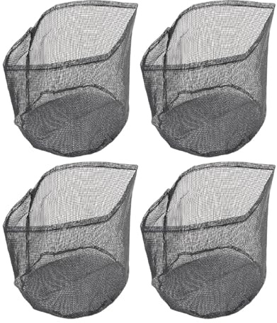 Syrisora 4pcs Wasserteich Pflanzbeutel Wiederverwendbares PVC -Maschen Wassergarten Teich Pflanzentopf Atmungsable Lily Pflanzentöpfe Sämlingstöpfe Behälter Pflanzen Beutel Teich (Runden)