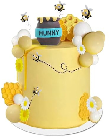 Suoumwa Honey Jar Cake Topper Wabe Kuchen Daisy Wabe Bienen Dekorieren Bienen Themen Geburtstagdekoration