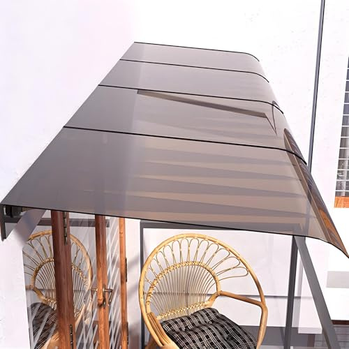 Braun Balkonmarkise, 55 x 100 cm, wasserdicht, Sonnenschutz, für Außenschutz, Wohnmobil-Markisen, Terrassenabdeckung, Türüberdachung, UV-Schutz, Regenschutz