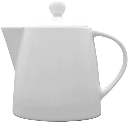 Porzellanteekanne, Weiß, 1,1 l, Elegant und Zeitlos, Made in Europe