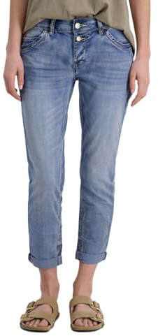 Timezone 7/8 Damen Jeans Slim NALITZ 7/8- Mid Waist - Slim Fit - Blau W24-W33