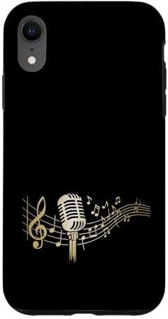 Singer Microphone Vintage Karaoke Singing Case for iPhone XR