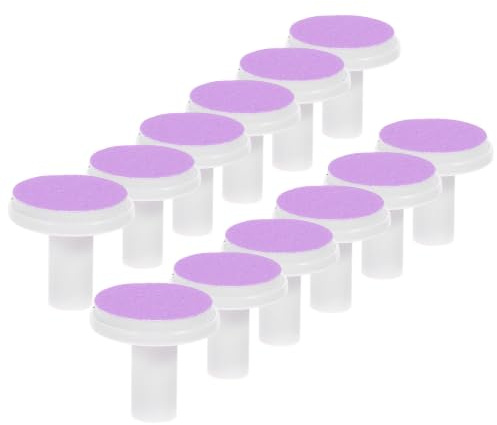 12 Pièces Têtes de Lime à Ongles pour Bébé, Pads Abrasifs pour Nourrisson