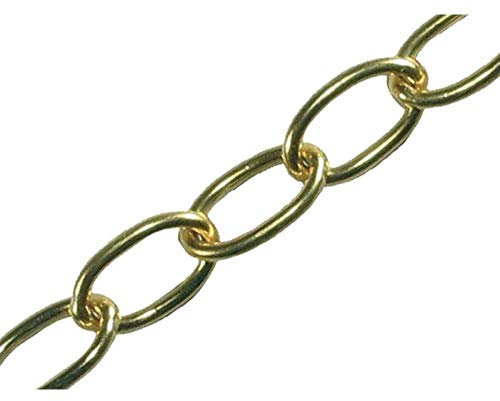 Faithfull 2.3mm 10m Polished Brass Oval Chain