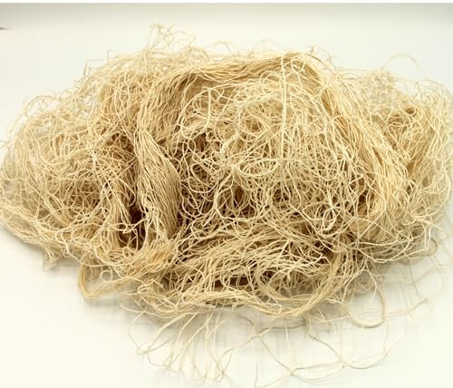 Deko Fischernetz 200x400cm Maschen 4x4cm Beige Baumwolle