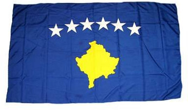 Fahne/Stockflagge Kosovo 30 x 45 cm Flagge Fahnen