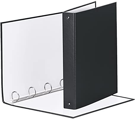 ESSELTE MEETING raccoglitore ad anelli 4-30-Tondo - f.to 22 x 30 cm - Nero - 395792700