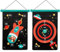 Scratch 276182001 Dartspiel für Kinder, magnetische Dartscheibe und Wurfpfeile, Motiv: Astronaut, Gross
