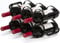 Mango Steam 6 Bottle Counter-top Wine Rack - Storage Organizer for Kitchen Countertops, Pantry, Fridge - (Black)