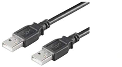 Microconnect USB2.0, M/M, 1 m – USB Kabel (M/M, 1 m, 2.0, USB A, USB A, 480 Mbit/s, 1 m) schwarz