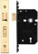Zoo Hardware 5 Lever Mortice Sash Lock 64mm PVD Brass Forend and Strike From The Door Handle Store