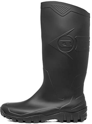 Stivali Di Sicurità Dunlop Dane - K600011- Colore Nero E Verde. Un Design Fantastico Con Il Logo Dunlop Nella Suola In Questo Modo Puoi Lasciare Il Tuo Segno Dove Vai