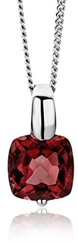 MIORE red ruby necklace for women in 9 kt 375 white gold length 45 cm …