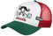COASTAL - Mexican Mustache (white/green) - High Fitted Trucker Cap
