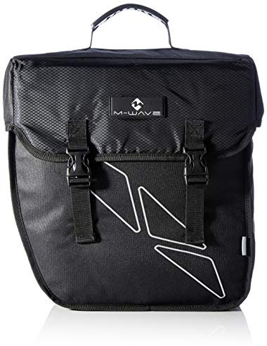 M-Wave Mwave M- Wave Gepäckträgertasche RECHTS Amsterdam Single 18 Liter Einzelpacktasche Fahrradpacktasche, Schwarz