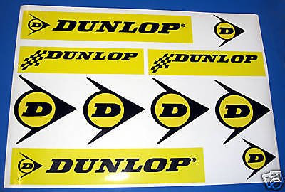 Dunlop retro rallye rennen auto motorrad aufkleber