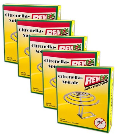 50x Citronella Anti Mücken Räucherspirale Insektenspirale Wespen Schnaken Moskito Schutz