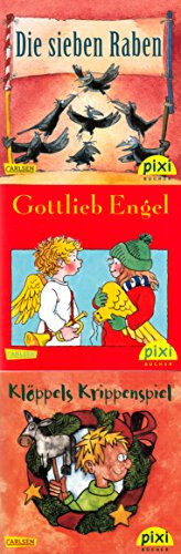 3 Pixi's Sonderausgabe Adventskalender 2012: Die sieben Raben; Gottlieb Engel; Klöppels Krippenspiel.