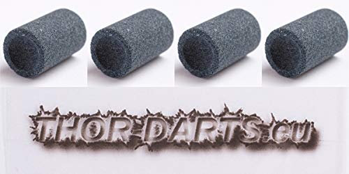 THOR Schleifsteine für Metallspitzen 4, rund Dart Point Spitzer Darts Sharpener Schleifstein sharpening stones für Steel Tip Darts - Dart Stahlspitzen Schleifer (4)