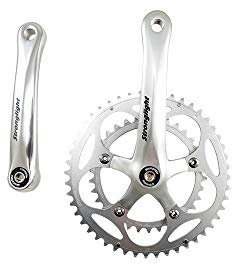 Motodak Stronglight Pédalier Route Impact Double et Compact 9-10v 4 Branches 165mm 48/34 Tretlager, Silber, x 48/34d