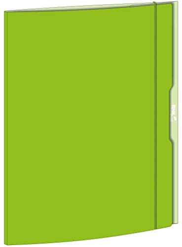 RNKVERLAG 45337 - Sammelmappe grün, 310 x 440 mm, DIN A3, mit Gummizugverschluss, 1 Stück