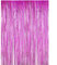 ONUPGO Fuchsie Folienvorhänge Fransen, 1 m x 3 m, glänzendes Metallic-Lametta-Vorhang für Neujahr, Fotokabine, Türvorhang, perfekt für Geburtstag, Hochzeit, Weihnachten, Party-Dekorationen