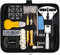 Vastar 151 Pezzi Kit Riparazione Orologi, Set di Attrezzi per Aste a Molla Professionale per Cinturino,Sostituisci Batteria e Apri Custodia (Nero)