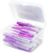 Lot de 40 brossettes interdentaires à main pour hygiène bucco-dentaire d'intérieur Violet 1,2-1,5 mm