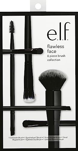 E.L.F, Kit visage impeccable, collection de pinceaux 6 pièces