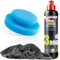 detailmate manuelles Finish Auto Set - Menzerna Final Finish, 250ml + Made in Germany Polierschwamm Ø130mm + ultraflausch Mikrofaser Poliertuch 550GSM + 1 Schutzhandschuh