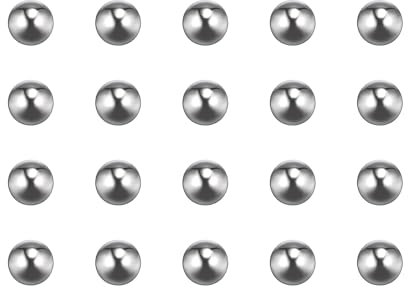 sourcing map 300pcs 5mm 201 Stainless Steel Bearing Balls G200 Precision