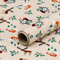 Natürlich verpacken Weihnachtspapier Waldtiere, beigefarbenes Geschenkpapier, glatt, Rolle 0,7 x 10 m