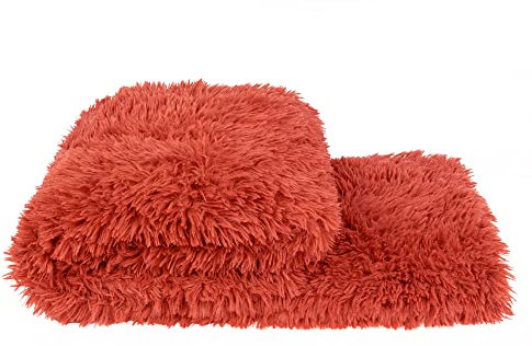 Reborn-Decke – Kunstfell Kuscheldecke – flauschig-voluminöse und langhaarige Fellimitat-Decke – 140x190 cm – 235 Coral– von ’zoeppritz since 1828’, Koralle