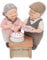 Housoutil ältere Paar Figuren Liebespaar Skulptur, Harz Oma Und Opa Tortenfiguren Figuren, Liebespaar-Figuren Für Valentinstag Jubiläum Hochzeitstag Geburtstag DIY Party Deko Ornamente